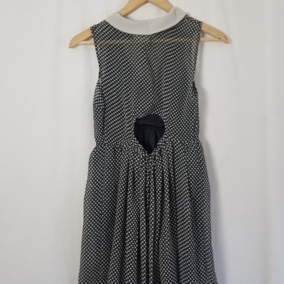 Anthro Coincidence & chance polka dot sleeveless open back dress size XS (159) - Picture 5 of 7